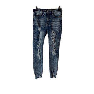 S.O.N.G. High Rise Skinny Perfect Acid Wash Jeans